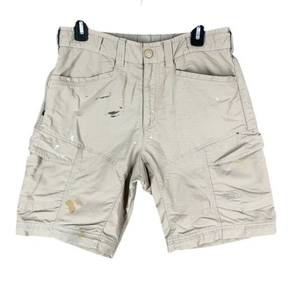 The North Face Mens S Cargo Hiking Shorts Stain Distressed‎ Work Outdoor Trail